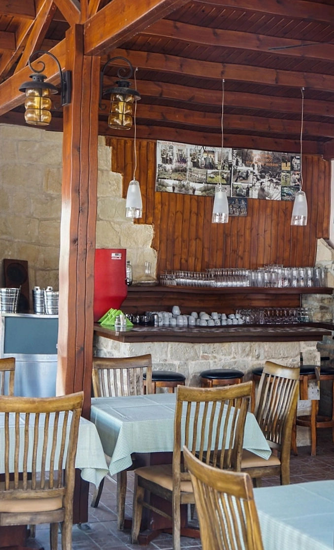 Counter detail at the bar